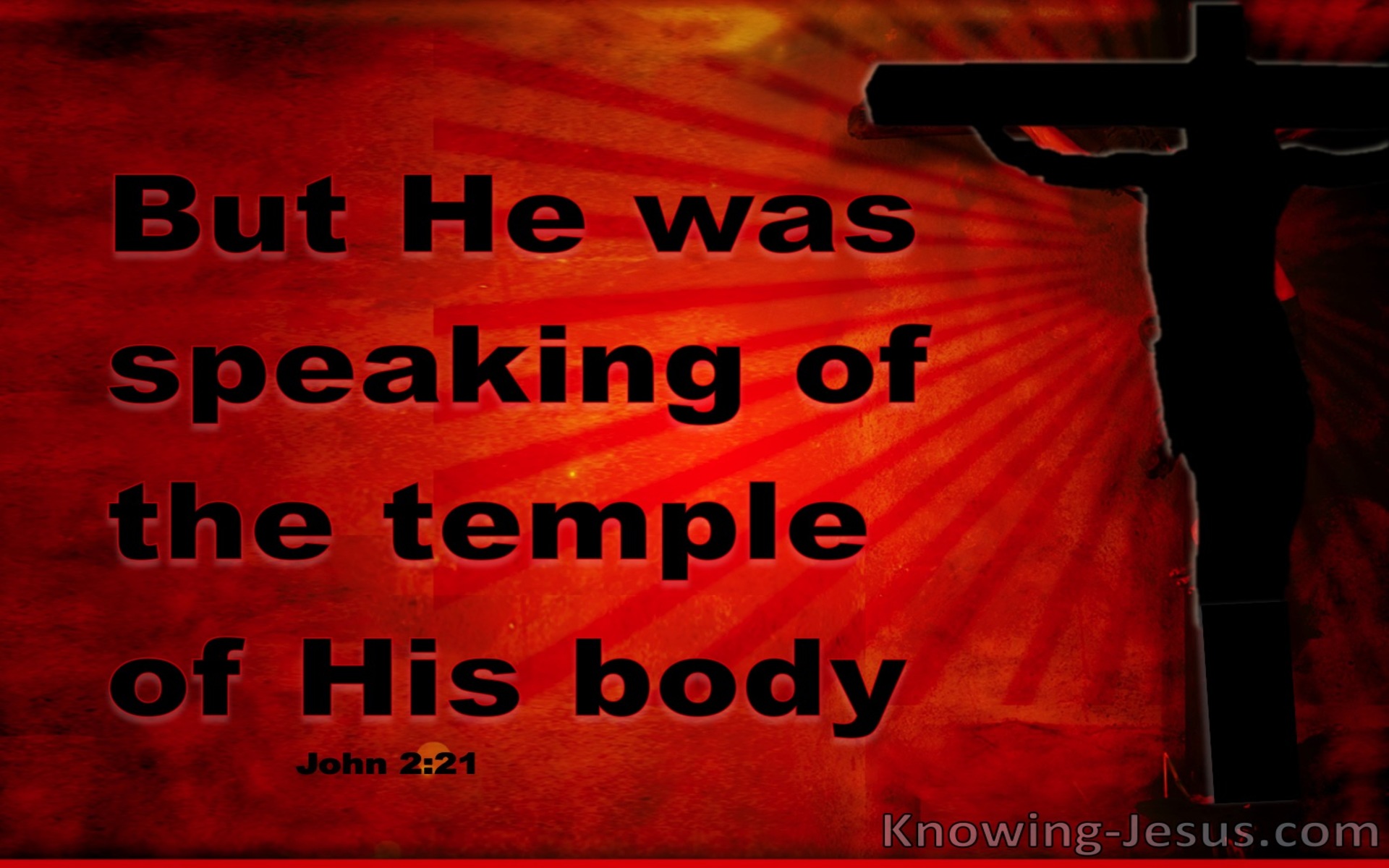 John 2:21The Temple Of His Body (red)